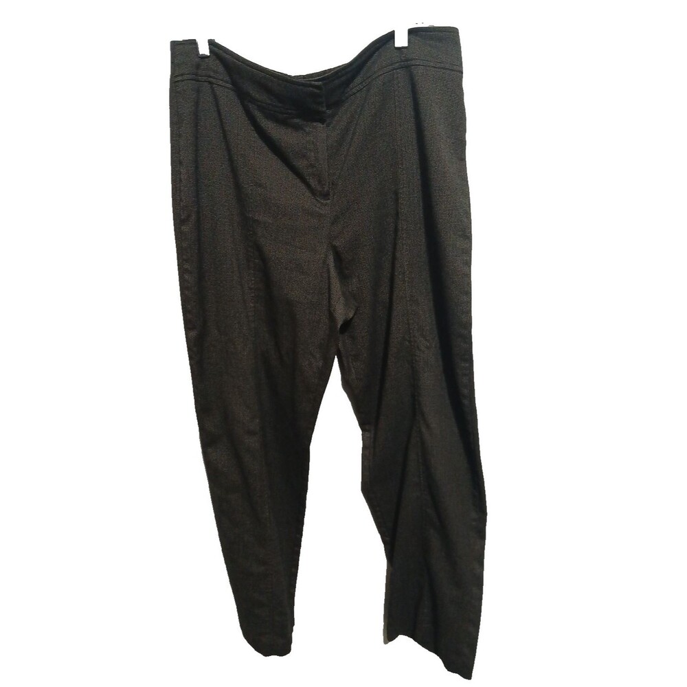 Briggs New York Dress Pants Women 14 Classic Career Straight Black Gray